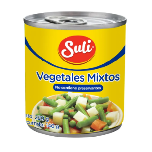 Vegetales Suli Mixtos - 220 g